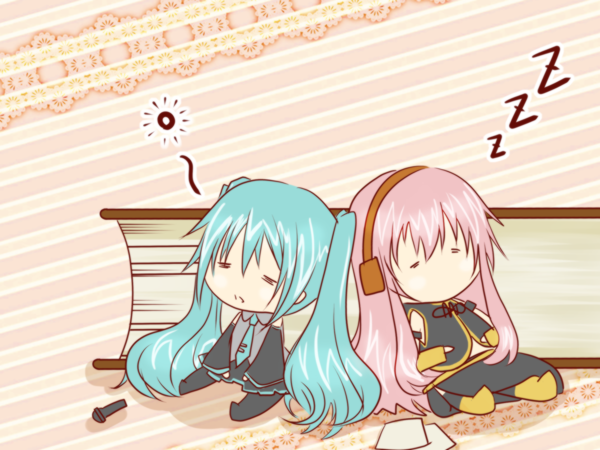 Konachan.com - 84554 chibi hatsune_miku megurine_luka sleepi.png