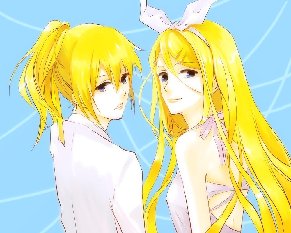 長髪鏡音